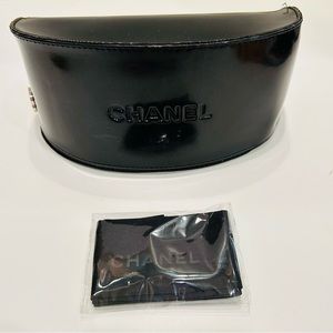 Authentic Chanel Large Sunglasses Case.